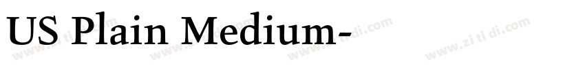 US Plain Medium字体转换 US Plain Medium字体转换